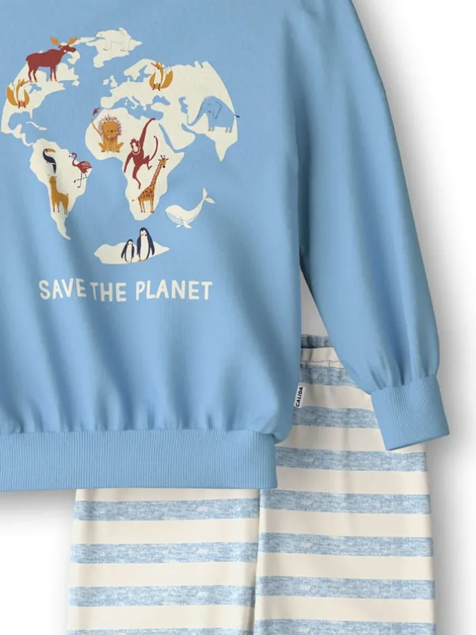 Pyjama in Hellblau