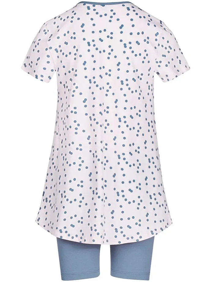 Pyjama in Rosa/ Blau
