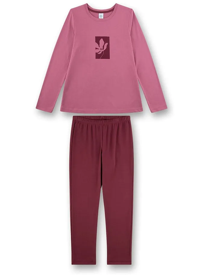Pyjama in Rosa/ Rot