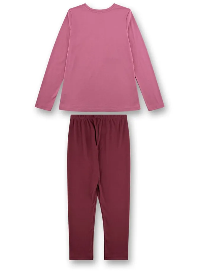 Pyjama in Rosa/ Rot