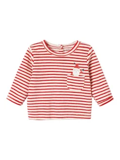 Pyjama in Rot/ Weiß/ Grau