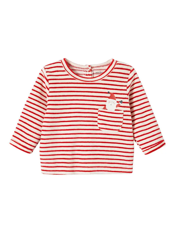Pyjama in Rot/ Weiß/ Grau