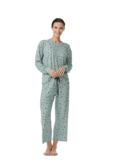 Pyjama in Türkis