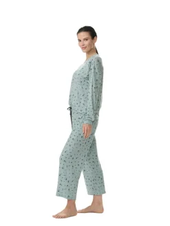 Pyjama in Türkis