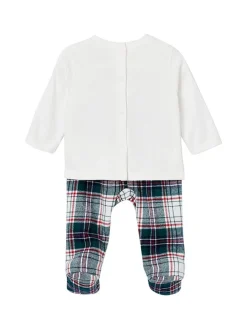 Pyjama in Weiß/ Bunt