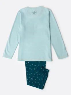 Pyjama "Sabtoro Gorjuss" in Hellblau/ Petrol