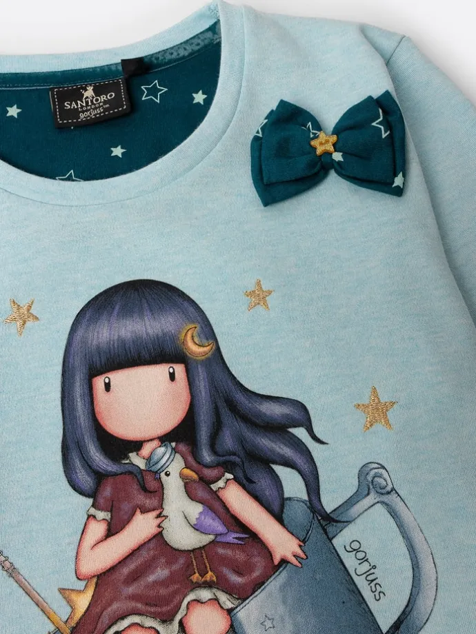 Pyjama "Sabtoro Gorjuss" in Hellblau/ Petrol