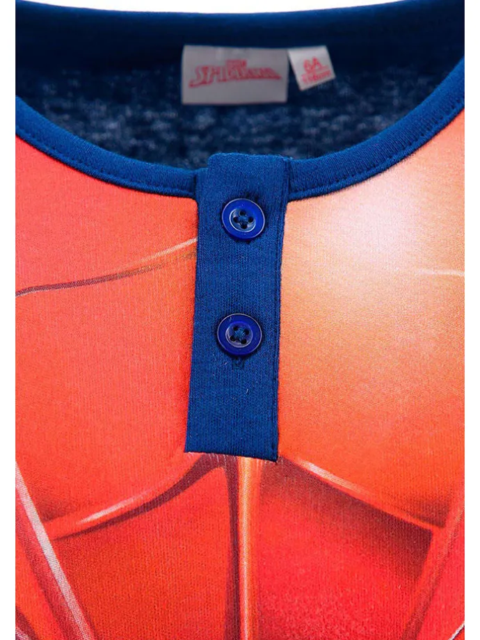 Pyjama "Spiderman" in Blau/ Rot