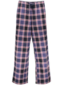Pyjama-Hose in Dunkelblau/ Rot