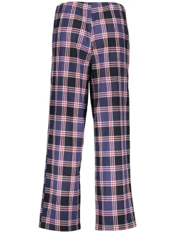 Pyjama-Hose in Dunkelblau/ Rot