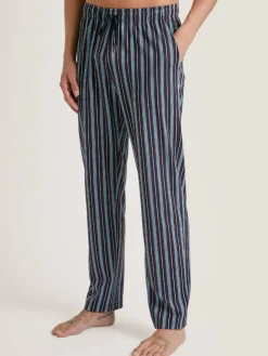 Pyjama-Hose in Dunkelblau/ Lila/ Hellblau
