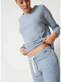 Pyjama-Hose in Hellblau