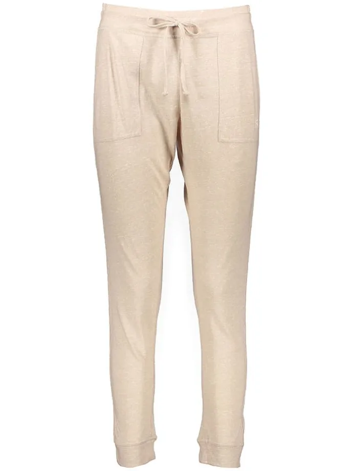 Pyjama-Hose in Hellbraun