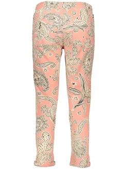 Pyjama-Hose in Rosa/ Beige