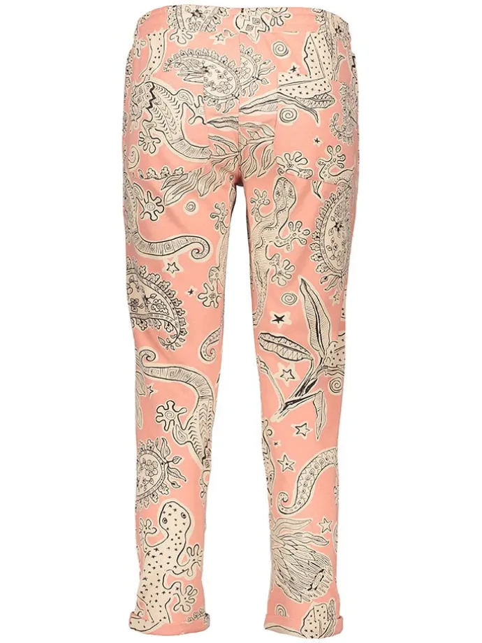 Pyjama-Hose in Rosa/ Beige