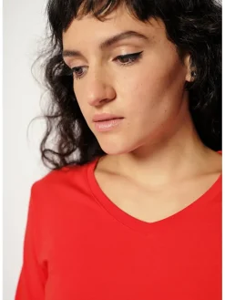 Pyjama-Oberteil in Rot