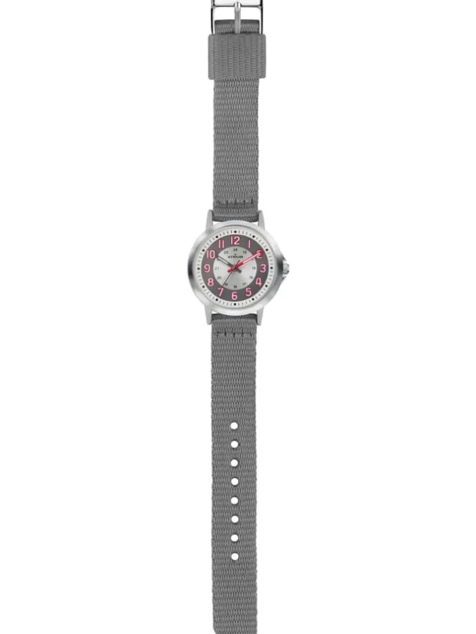 Quarzuhr A46-10 in Grau