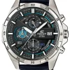 Quarzuhr  "Casio Edifice" in Schwarz/ Silber