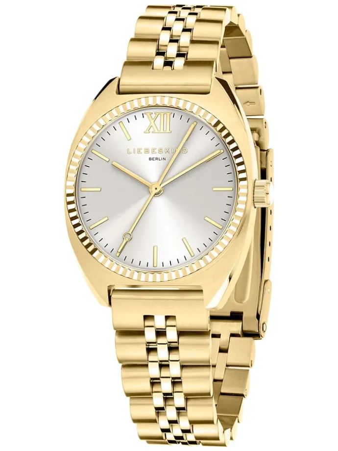 Quarzuhr in Gold/ Creme