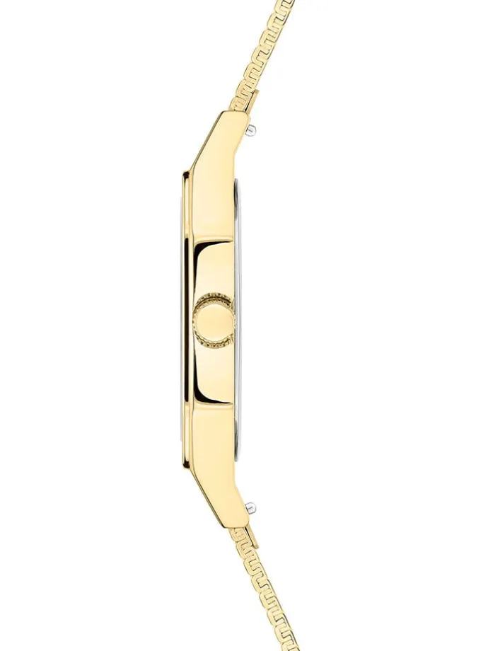 Quarzuhr in Gold/ Grün