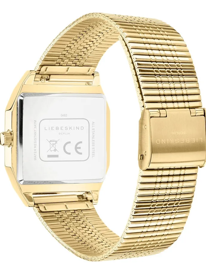 Quarzuhr in Gold/ Grün