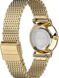 Quarzuhr in Gold/ Weiß