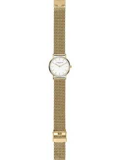 Quarzuhr in Gold/ Weiß