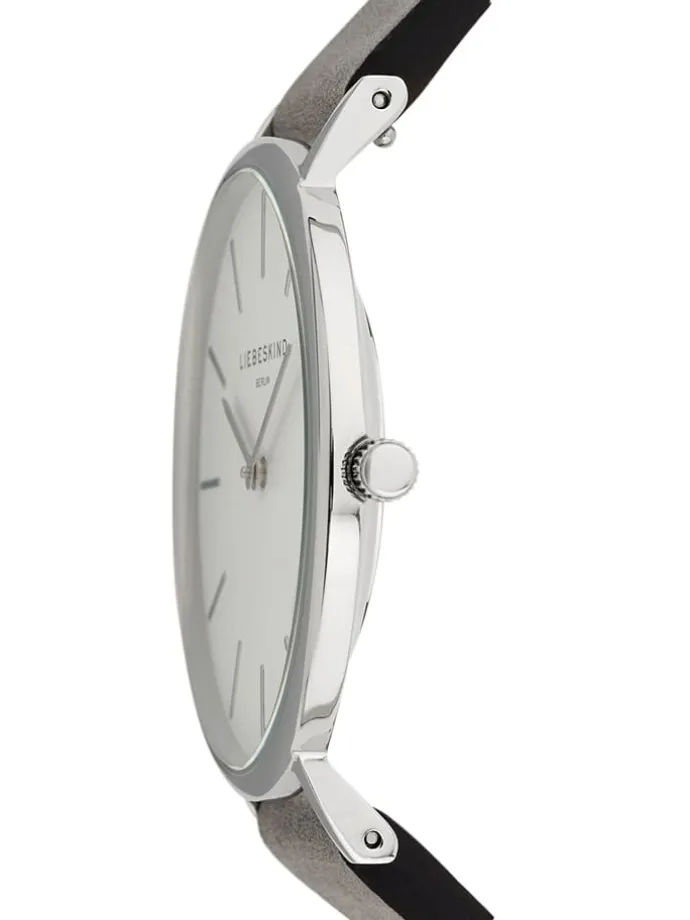 Quarzuhr in Grau/ Silber