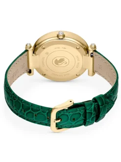 Quarzuhr in Grün/ Gold/ Weiß