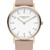 Quarzuhr in Rosa/ Roségold/ Weiß