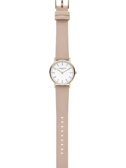 Quarzuhr in Rosa/ Roségold/ Weiß