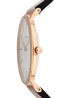 Quarzuhr in Rosa/ Roségold/ Weiß