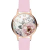 Quarzuhr in Rosa/ Roségold/ Bunt