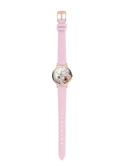 Quarzuhr in Rosa/ Roségold/ Bunt