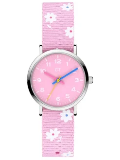 Quarzuhr in Rosa/ Silber
