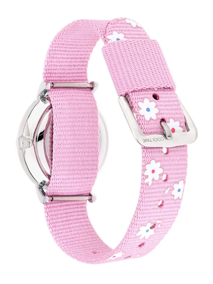 Quarzuhr in Rosa/ Silber