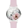 Quarzuhr in Rosa/ Silber/ Bunt