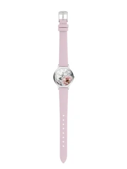 Quarzuhr in Rosa/ Silber/ Bunt