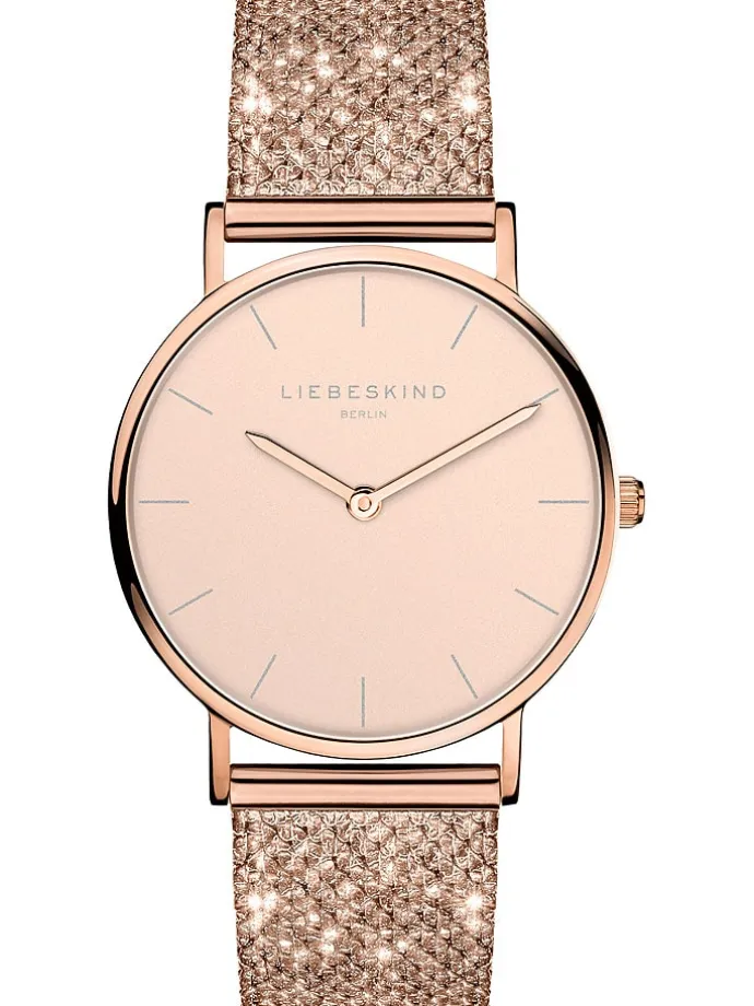 Quarzuhr in Roségold/ Rosa