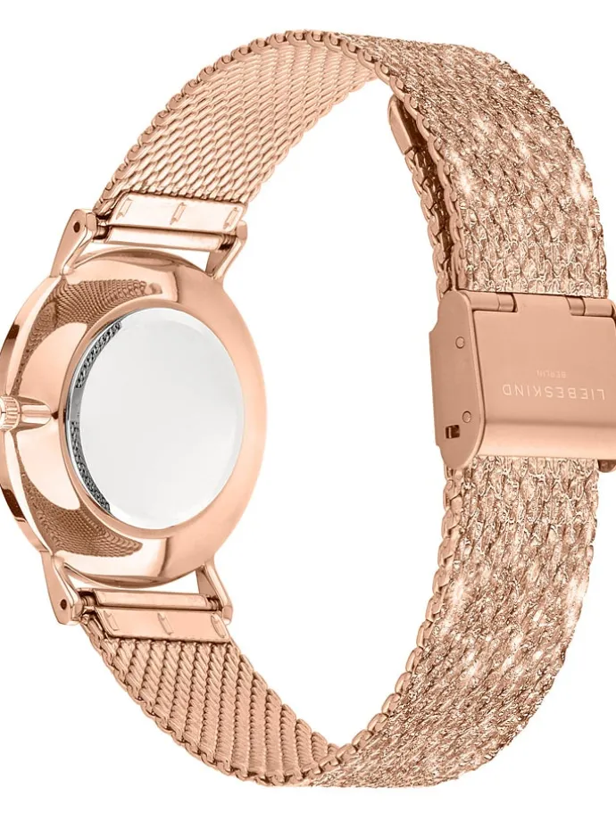 Quarzuhr in Roségold/ Rosa