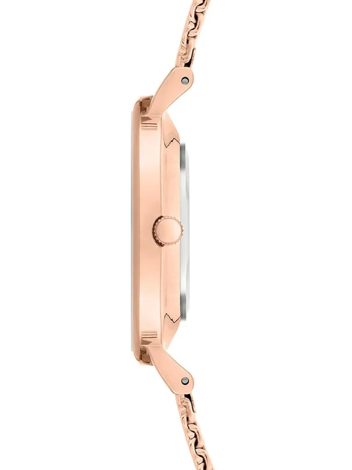 Quarzuhr in Roségold/ Rosa