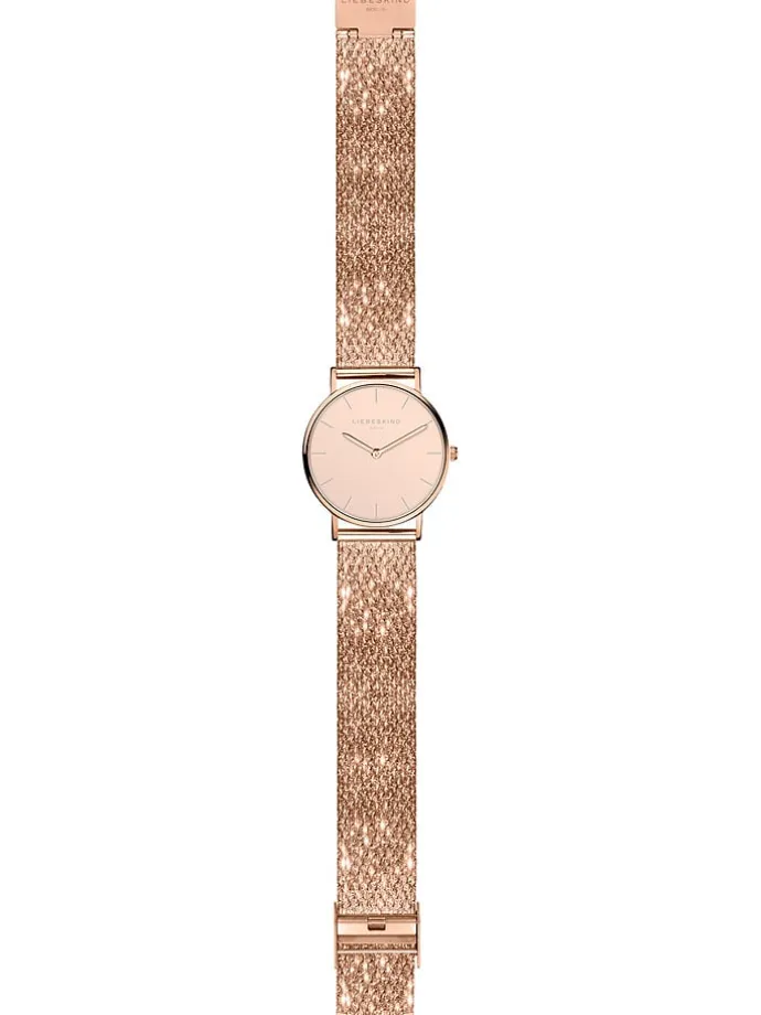 Quarzuhr in Roségold/ Rosa