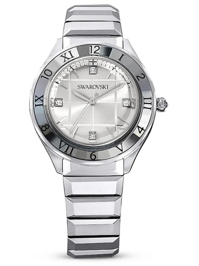 Quarzuhr in Silber/ Anthrazit/ Weiß