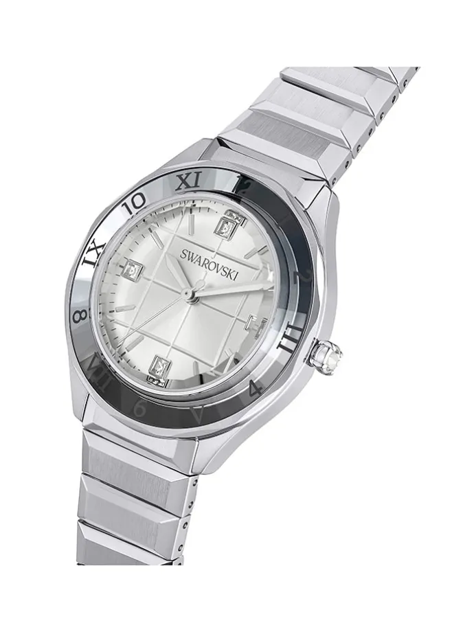 Quarzuhr in Silber/ Anthrazit/ Weiß