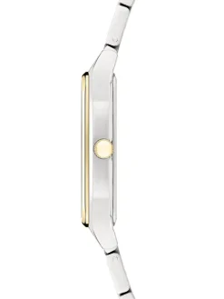 Quarzuhr in Silber/ Gold/ Weiß