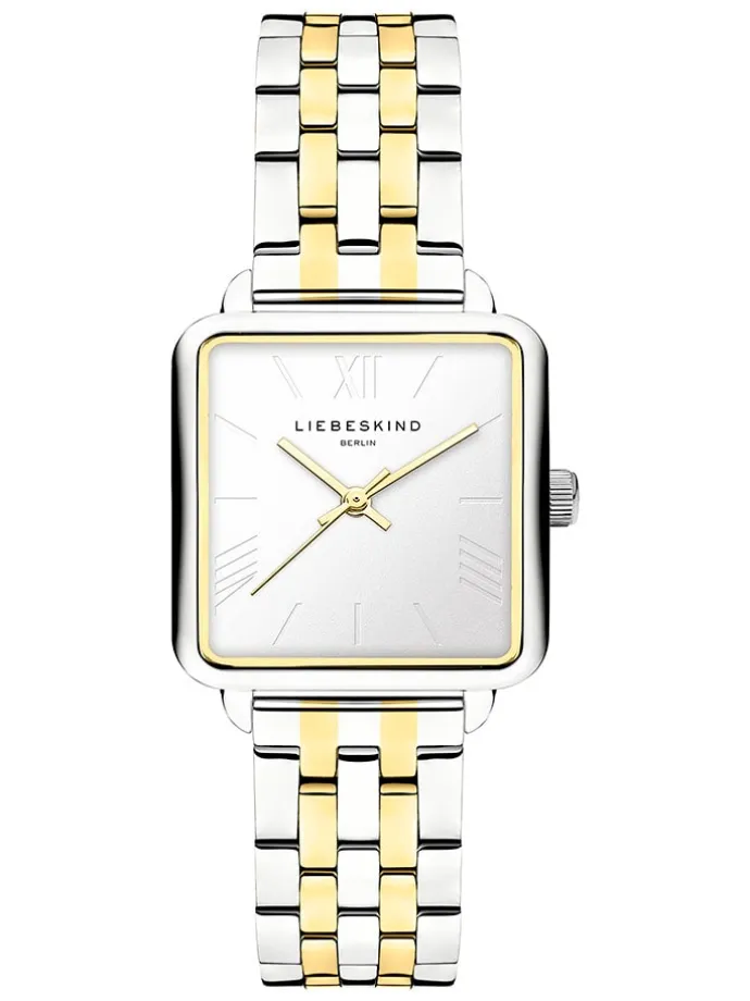 Quarzuhr in Silber/ Gold/ Weiß