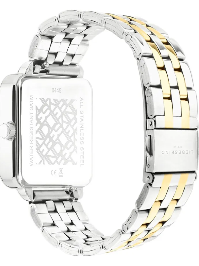 Quarzuhr in Silber/ Gold/ Weiß