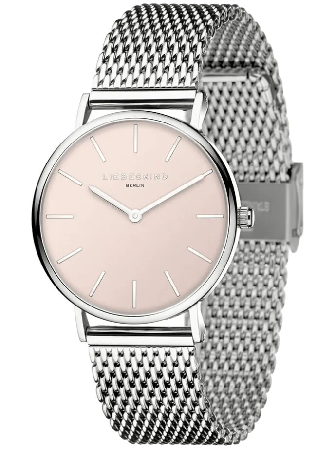 Quarzuhr in Silber/ Roségold