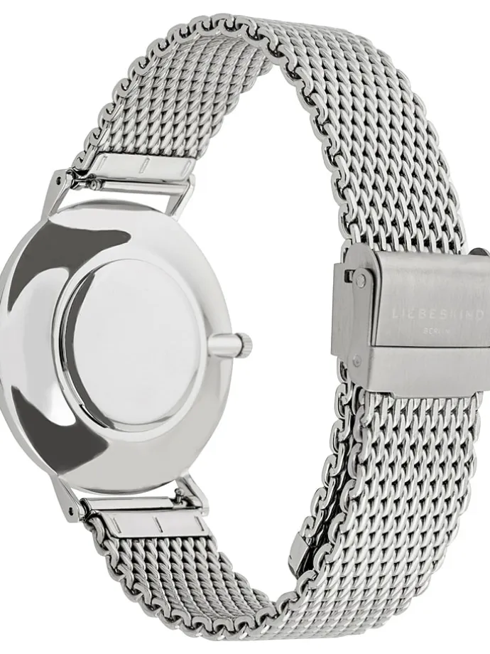 Quarzuhr in Silber/ Schwarz