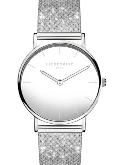 Quarzuhr in Silber/ Weiß